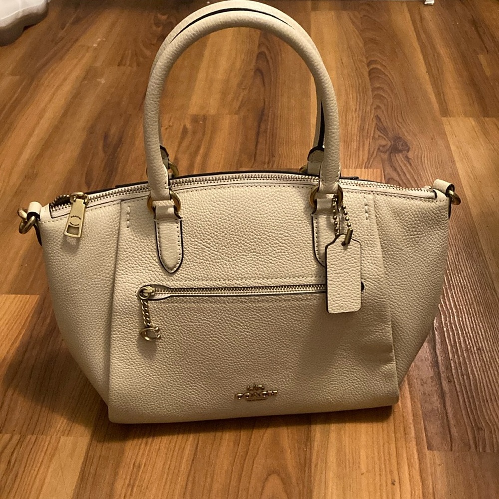 Neutral Coach bag purse